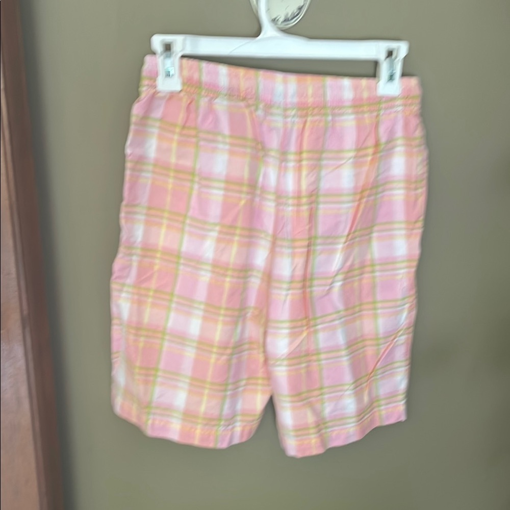 Vintage Pink Plaid Womens Shorts - Picture 4 of 7
